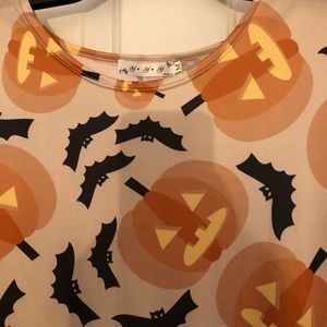 Halloween print swing dress